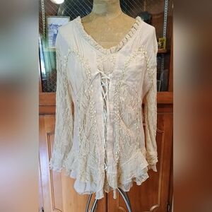 Pretty Angel Lace Victorian Top